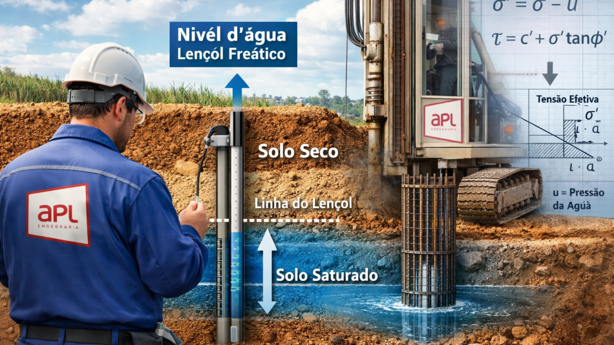 Lençol Freático: Como a Água no Solo Pode Comprometer Fundações (e Como Prever o Problema)