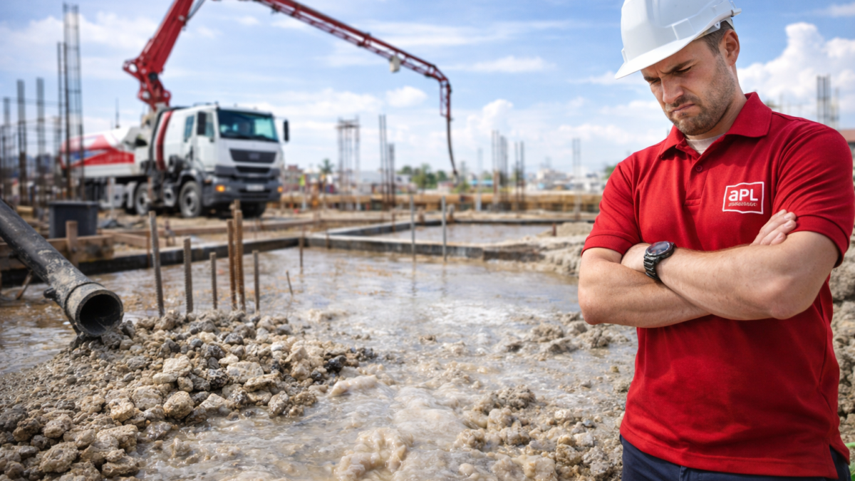 Segregação do concreto: definição técnica, normas aplicáveis e responsabilidade na execução em obra