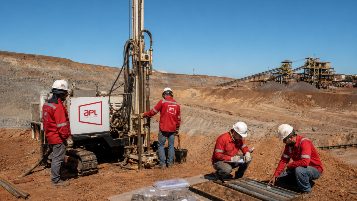 Sondagem geotécnica na mineração: como investigar solo, rocha e água antes do projeto