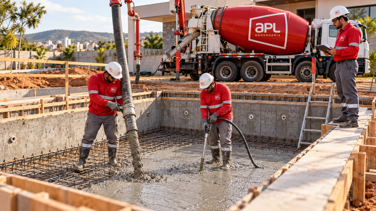 Concreto para piscina: FCK, concretagem e impermeabilização